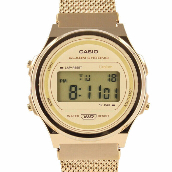 Casio Youth A171WEMG-9ADF A171WEMG-9A A171WEMG-9 Gold Mesh Vintage Watch Casio Youth A171WEMG-9ADF A171WEMG-9A A171WEMG-9 Gold Mesh Vintage Watch